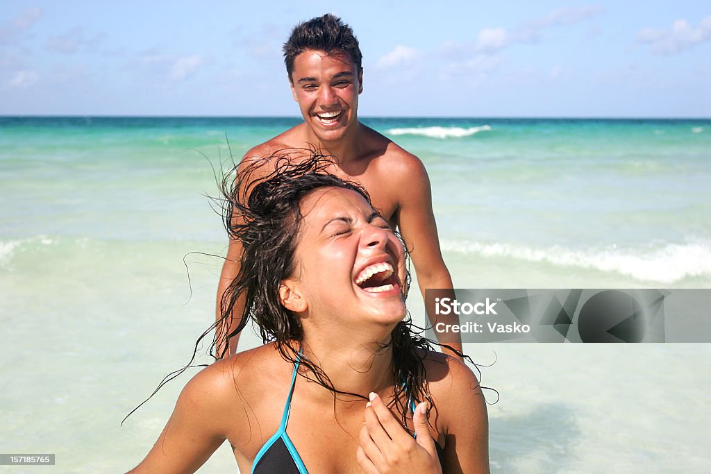 Funny momento - Foto de stock de Playa libre de derechos