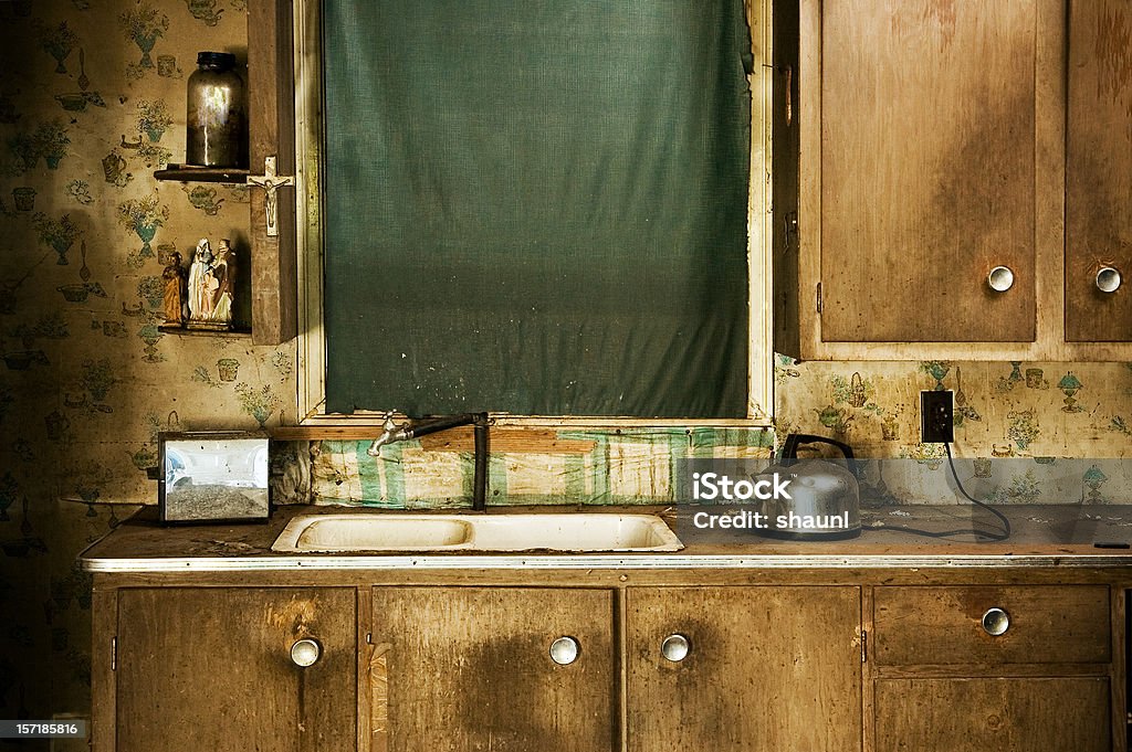 Grunge Kitchen Vintage kitchen. Kitchen Stock Photo