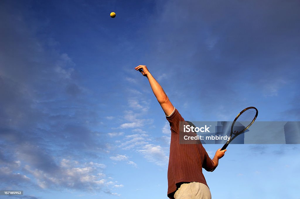 tennis-Spieler mit Erwachsenen - Lizenzfrei Tennis Stock-Foto