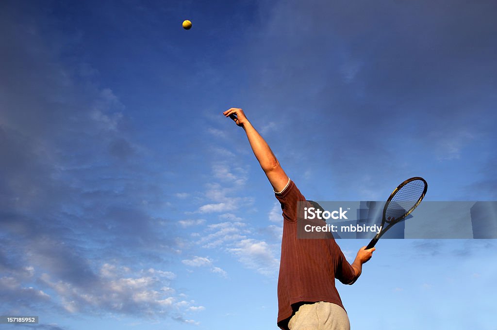 Adulto Jogador de ténis de mesa - Royalty-free Ténis - Desporto com Raqueta Foto de stock