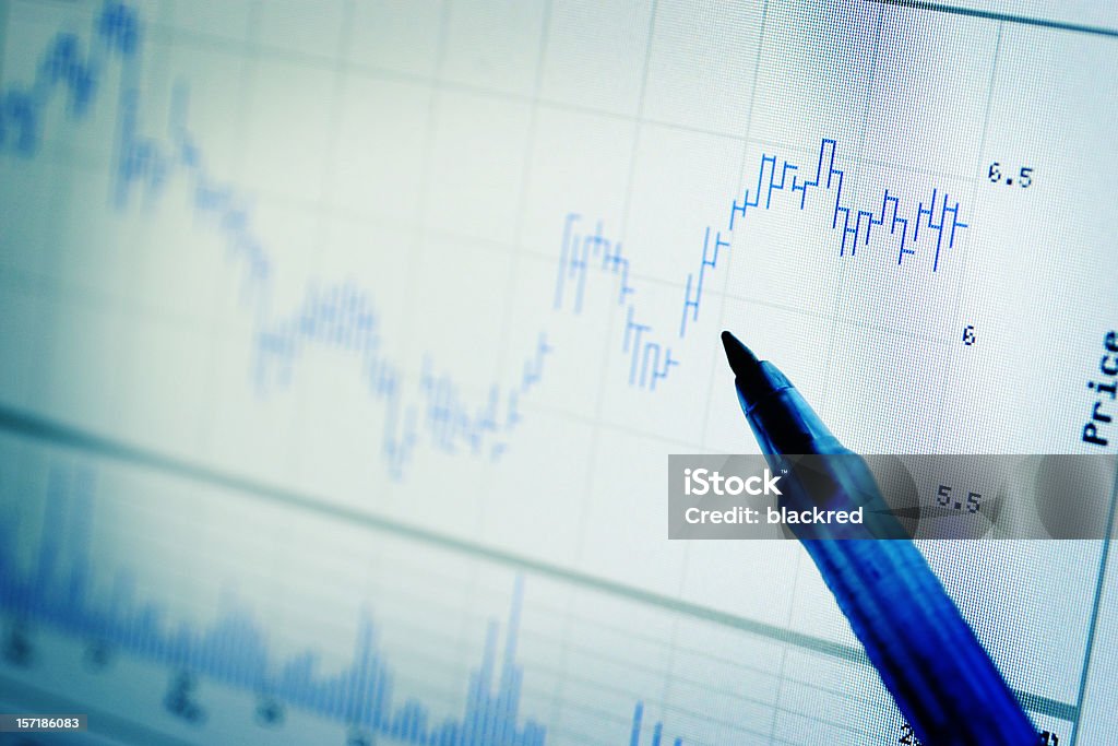 Mercato analizzare - Foto stock royalty-free di Affari