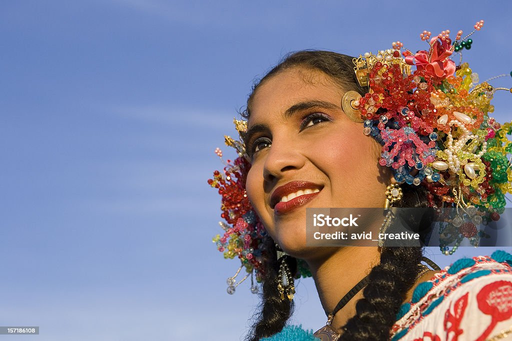 Portrait de belle fille Latino - Photo de République du Panama libre de droits