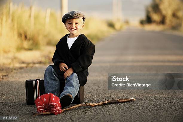 Happy Traveler Stock Photo - Download Image Now - Adventure, Backpack, Blond Hair