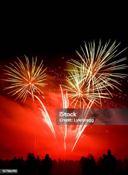 Feuerwerk Stockfoto und mehr Bilder von Feuerwerk - Feuerwerk, Kontur, Anzahl von Menschen