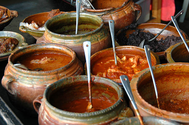 Closeup of Guatemalan Cuisine stock photo