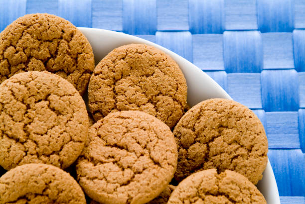 Three bowls with variety of sweet cookies
