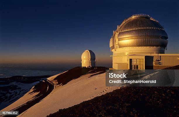 Keck Observatories Hawaii Stock Photo - Download Image Now - W. M. Keck Observatory, Mauna Kea, Observatory