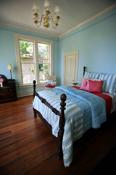istock Modern Blue Bedroom Luxury Home 157186476