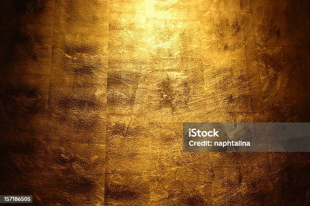 Oro De Pared Foto de stock y más banco de imágenes de Oro - Metal - Oro - Metal, Dorado - Color, Fondos