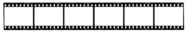 Photo of Strip of 35mm film, blank frames