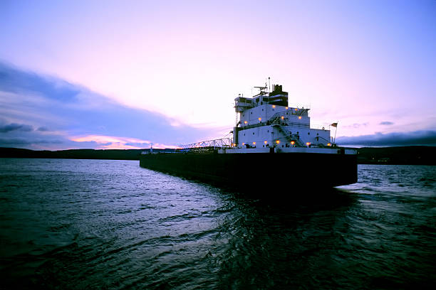 istock Iron Ore freighter, Lake Superior 157186735