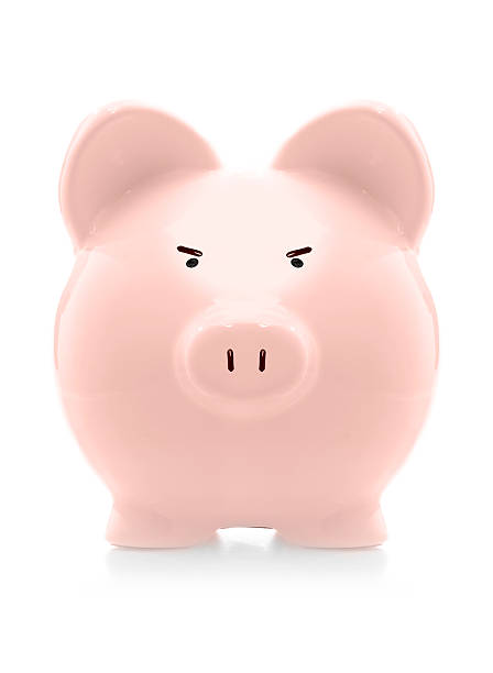 Piggy bank and house made with puzzle pieces