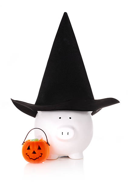 saving for halloween is almost halloween, have you start saving for it? bewitchment stock pictures, royalty-free photos & images