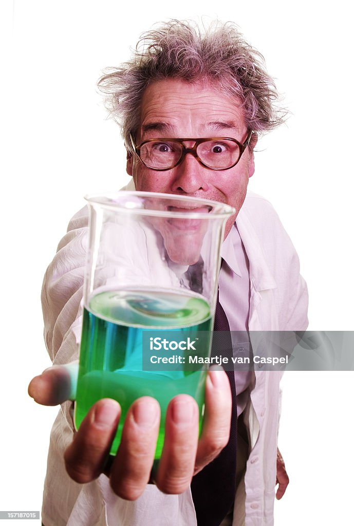 Mad Scientist 1/6 My dad is just the coolest! Bizarre Stock Photo