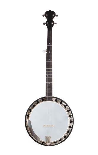 Five-string banjo, an American invention, prominent in bluegrass music. Need photos representing music? Please see these... 