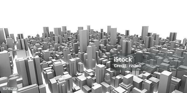 Foto de Cidade Grande Edifícios Modernos e mais fotos de stock de Tridimensional - Tridimensional, Cidade, Paisagem urbana