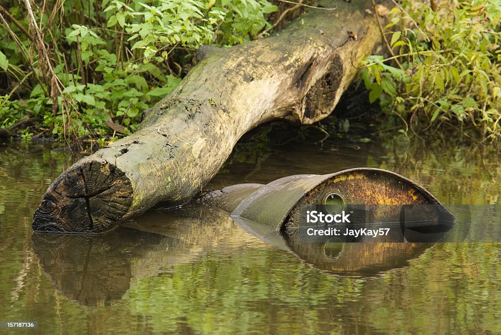 Barile di petrolio - Foto stock royalty-free di Rovesciare