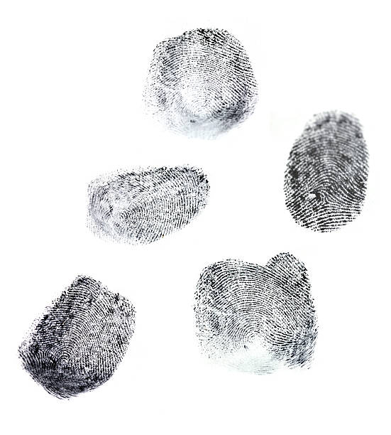 Fingerprints Fingerprint. smudged condition stock pictures, royalty-free photos & images