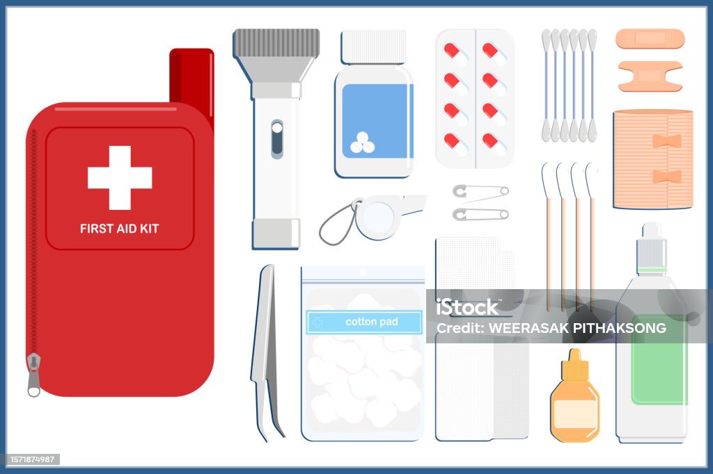 First Aid Kit Potrait First Aid Kit Stock Illustration - Download Image Now - First Aid Kit ...