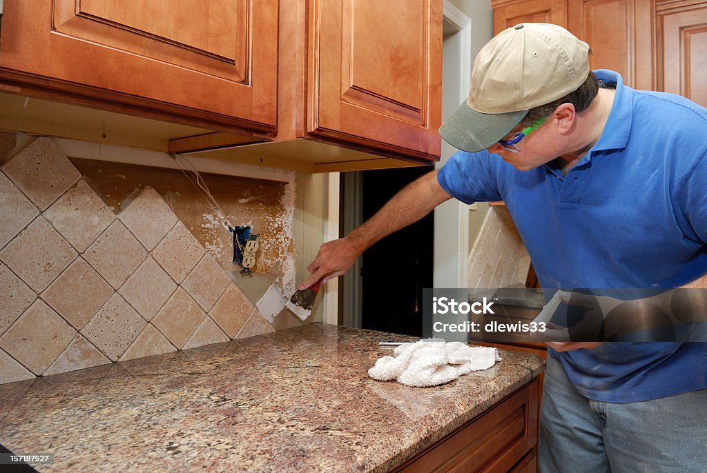 Cocina de tareas - Foto de stock de Encimera de cocina libre de derechos