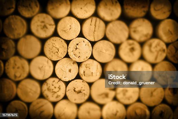 A Pile Of Corks Stacked Neatly Stock Photo - Download Image Now - Cork - Stopper, Wine, Alcohol - Drink