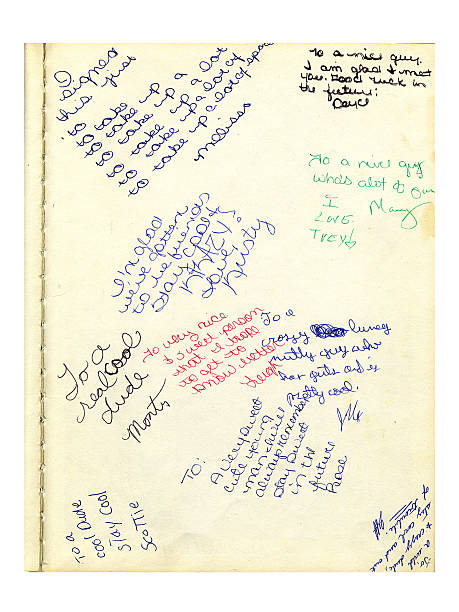 high school year book uwagi (grunge - yearbook zdjęcia i obrazy z banku zdjęć
