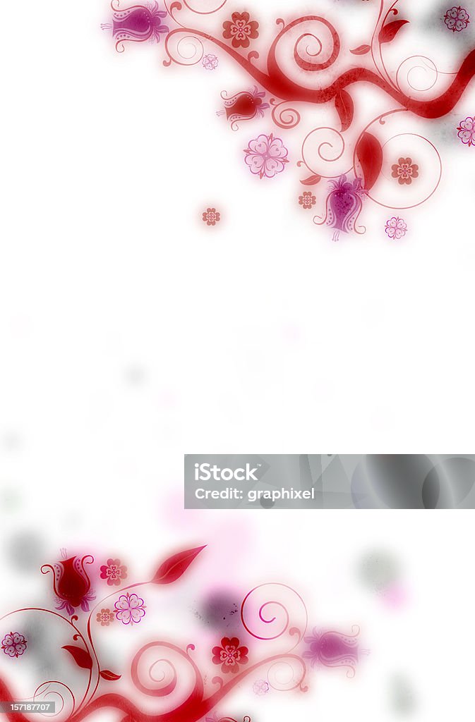 Grunge Floral Background Ancient Stock Photo