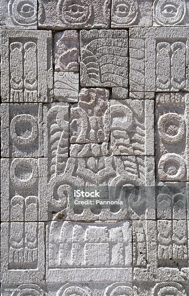 Motivo de Teotihuacán (2 - Foto de stock de Azteca libre de derechos