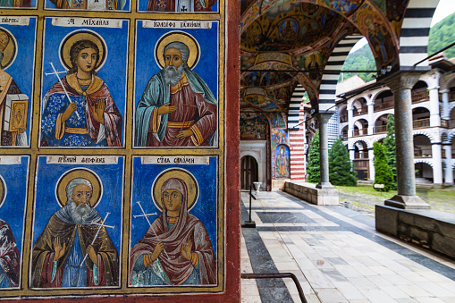 Rila Monastery is a famous religious site in Bulgaria. It was founded in the 10th century and is located in the Rila Mountains. The monastery has beautiful architecture and colorful frescoes. It's a UNESCO World Heritage site and an important spiritual center.