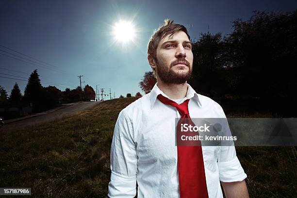 Homem De Negócios E Sol Campo - Fotografias de stock e mais imagens de Adulto - Adulto, Ao Ar Livre, Barba