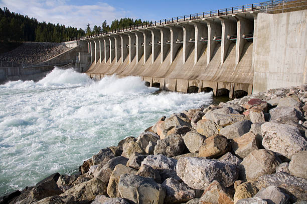istock The Force of Water from a Dam. 157188010