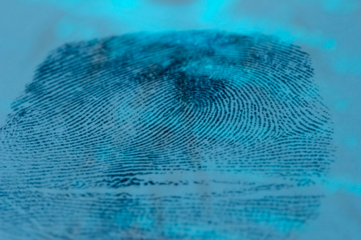 Fingerprint blue