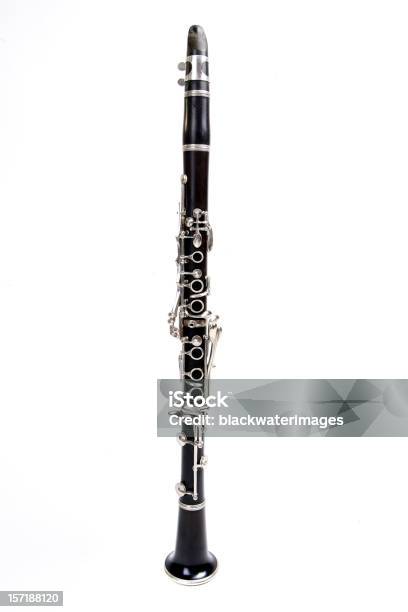 Clarinetto - Fotografie stock e altre immagini di Clarinetto - Clarinetto, Scontornabile, Sfondo bianco