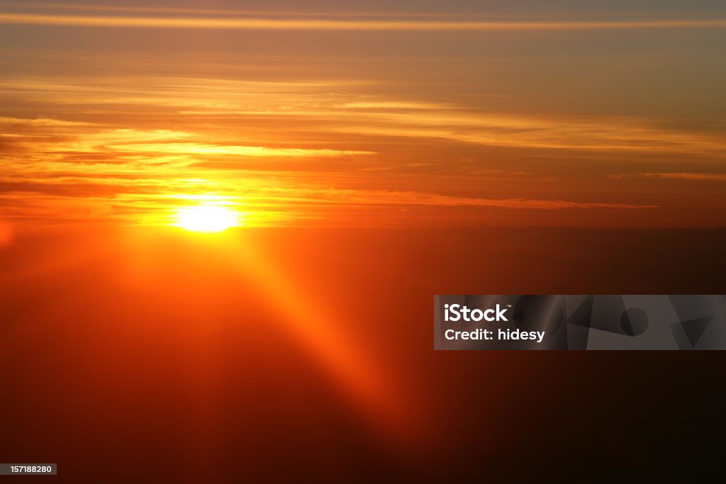 Pracht von Sunrise - Lizenzfrei Ansicht aus erhöhter Perspektive Stock-Foto