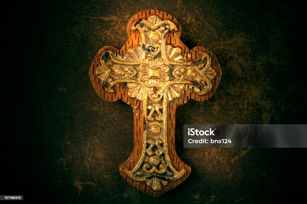 Cruz de madeira - Foto de stock de Catolicismo royalty-free