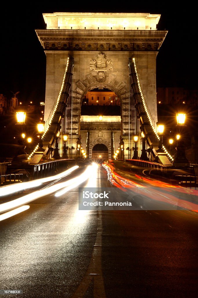 Chain Bridge in Budapest (5 - Lizenzfrei Architektur Stock-Foto