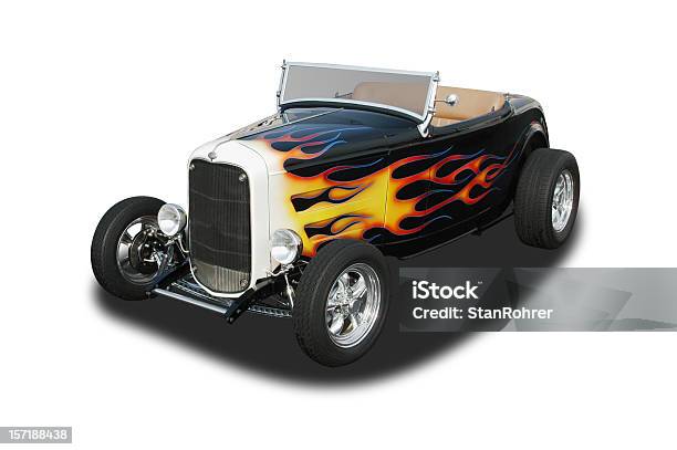 자동 자동차모드 1932 여울 로드스터 핫 로드 핫 로드에 대한 스톡 사진 및 기타 이미지 - 핫 로드, 불길, 차