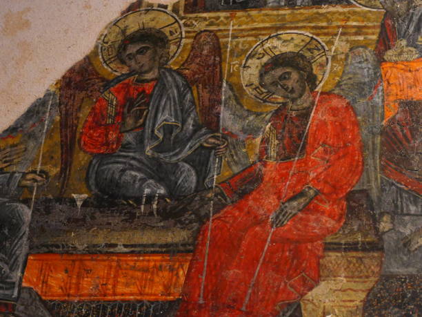 istock Ossios Loukas monastery, surroundings of Delphi, Greece : frescoes 1571885133