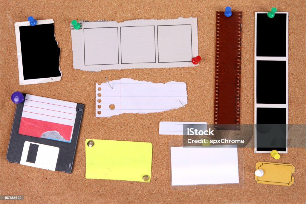 Corkboard interfejs - Zbiór zdjęć royalty-free (Bilet)