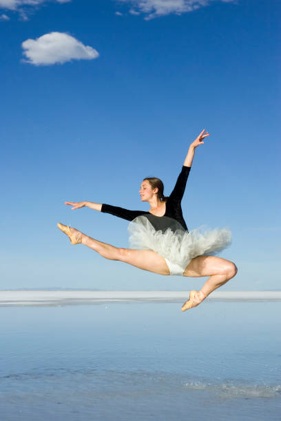 istock Ballerina Jumping-perfect form 157188598