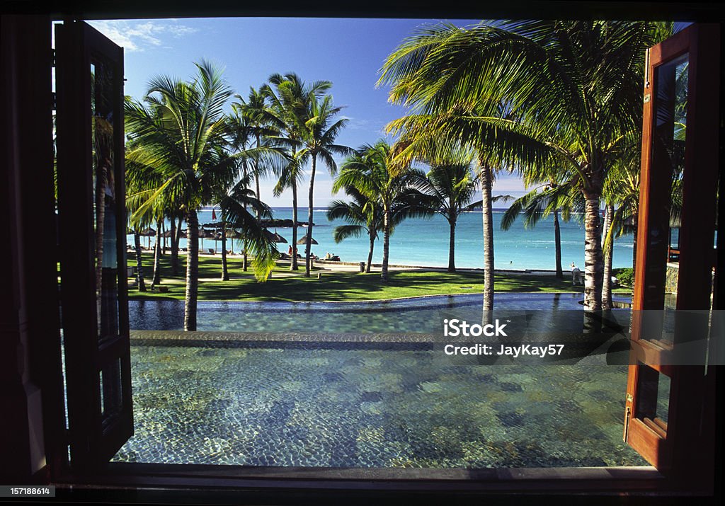 Fenster im Paradies - Lizenzfrei Insel Mauritius Stock-Foto