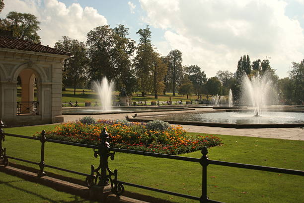 Venetian Gardens Hyde Park Water fountains at the Venetian Gardens in Hyde Park London. hyde park london photos stock pictures, royalty-free photos & images