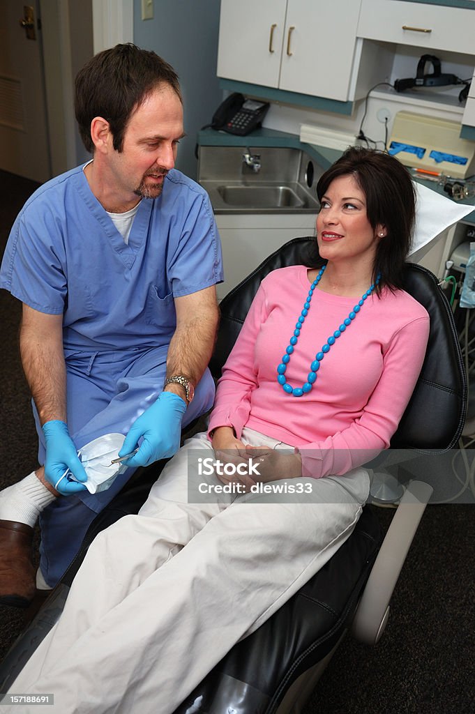 Zahnarzt und Patienten - Lizenzfrei Erwachsene Person Stock-Foto