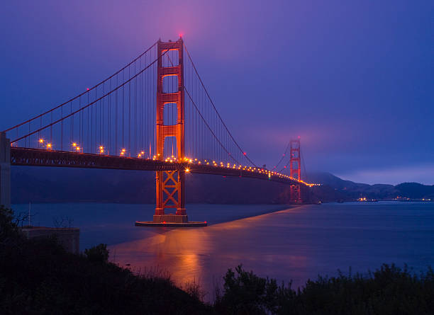 Free Stock Photo of Night View of Golden Gate Bridge | Download Free ...