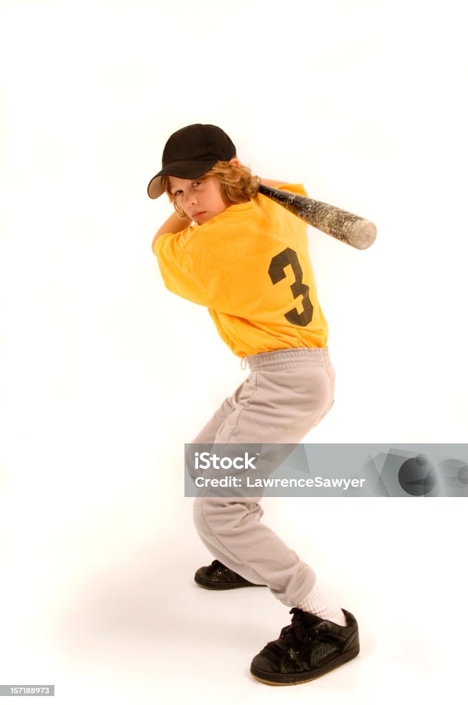 Jeune Joueur de baseball - Photo de Balle de baseball libre de droits