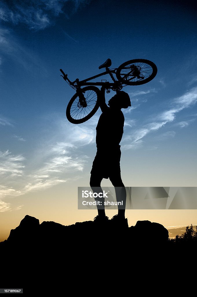 Mountain Mountainbiken - Lizenzfrei Aktiver Lebensstil Stock-Foto