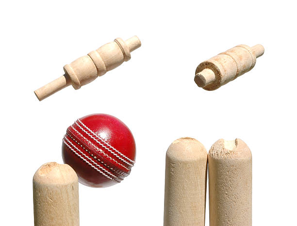 istock Cricket ball smashes through the bails. 157189154