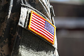 Military soldier's american flag arm patch