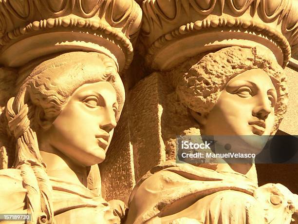 Classical Beauty Stock Photo - Download Image Now - Caryatid, Roman, Women
