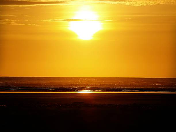 Pacific Sunset stock photo
